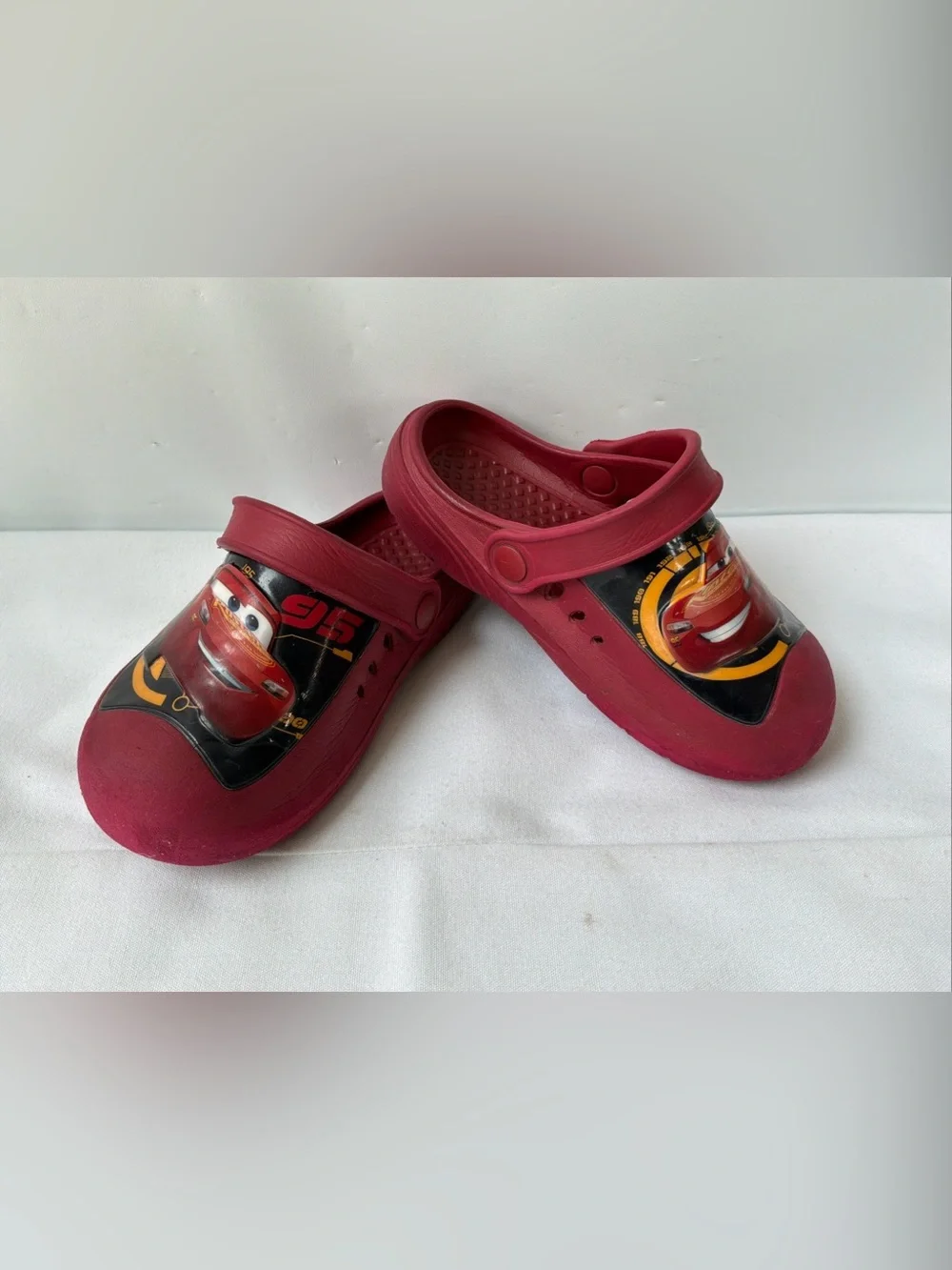 Lightning McQueen And Mater Disney Pixar Red kids Clogs Shoes Size 11